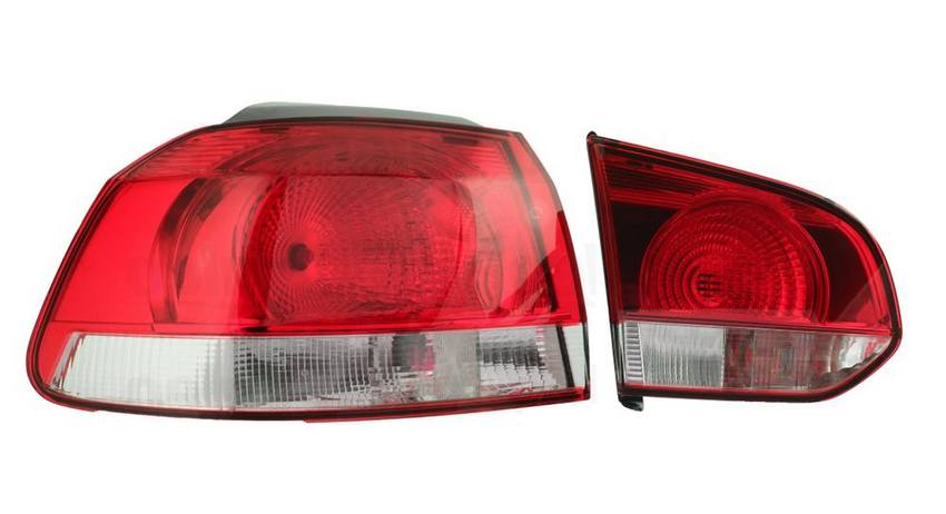 VW Tail Light Assembly - Driver Side Inner and Outer (LED) 5K0945095G - Valeo 2849417KIT